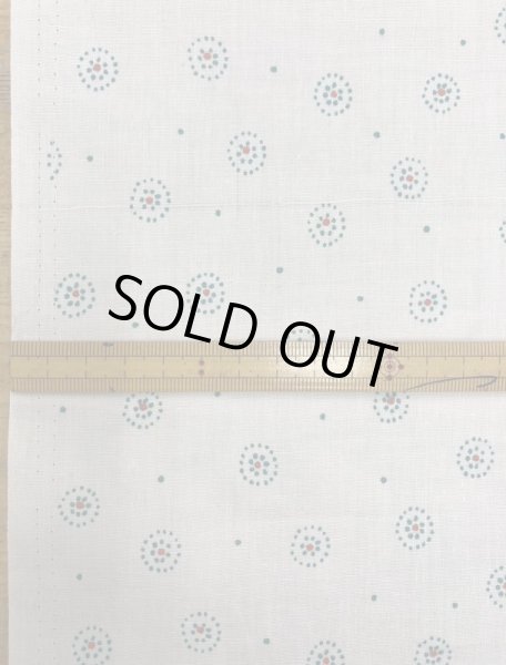 画像2: 生地:コットンプリント(白地・緑) (2)