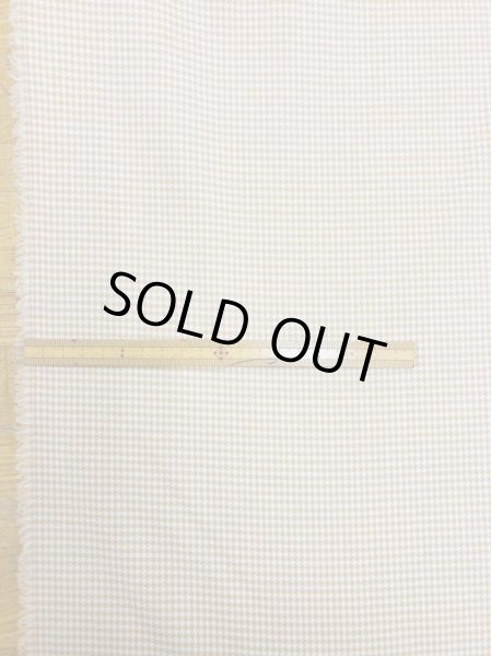 画像2: 生地:千鳥格子柄ウールストレッチ(オレンジベージュ) (2)