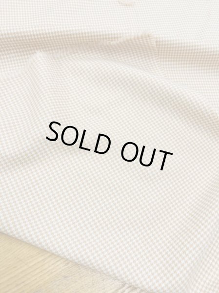 画像4: 生地:千鳥格子柄ウールストレッチ(オレンジベージュ) (4)