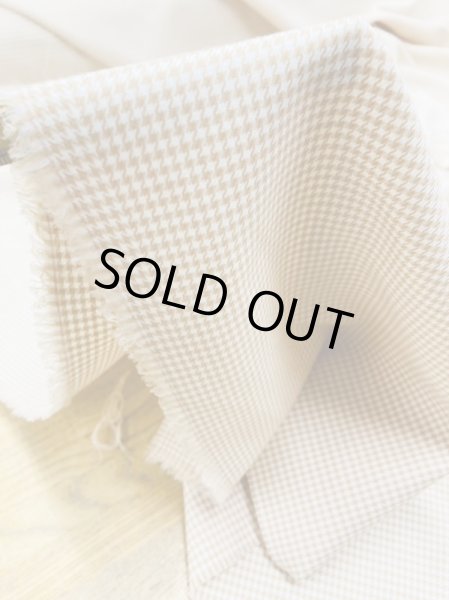 画像6: 生地:千鳥格子柄ウールストレッチ(オレンジベージュ) (6)