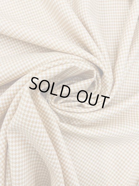 画像7: 生地:千鳥格子柄ウールストレッチ(オレンジベージュ) (7)