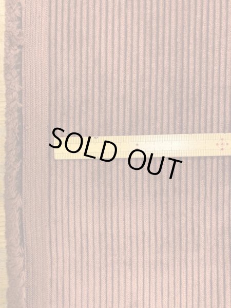 画像2: 生地: ポリエステルコーデュロイ畝 (赤茶) (2)