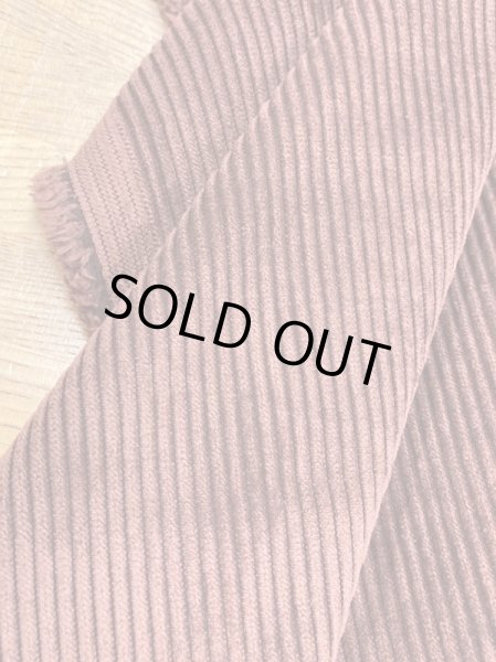 画像5: 生地: ポリエステルコーデュロイ畝 (赤茶) (5)