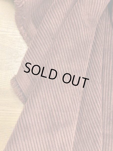 画像6: 生地: ポリエステルコーデュロイ畝 (赤茶) (6)