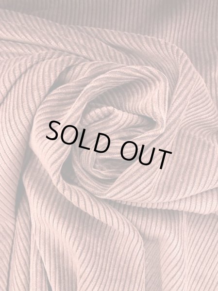 画像8: 生地: ポリエステルコーデュロイ畝 (赤茶) (8)