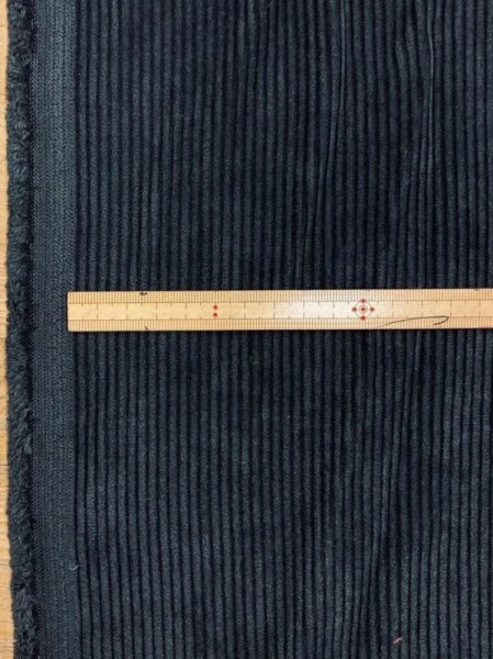 画像2: 生地: ポリエステルコーデュロイ畝 (黒) (2)