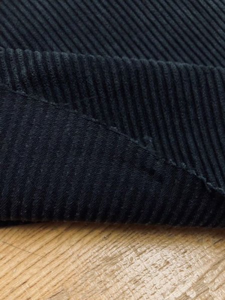 画像4: 生地: ポリエステルコーデュロイ畝 (黒) (4)