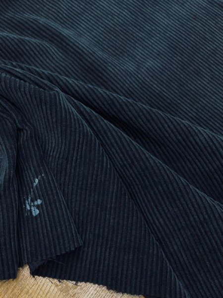 画像5: 生地: ポリエステルコーデュロイ畝 (黒) (5)