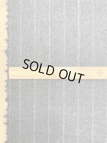 画像2: 生地:ペンシルストライプウール(グレー/白) (2)