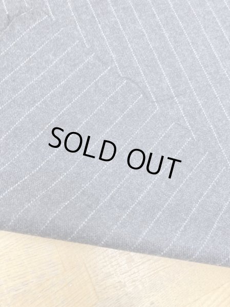画像3: 生地:ペンシルストライプウール(グレー/白) (3)
