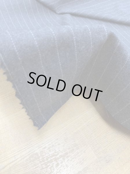 画像5: 生地:ペンシルストライプウール(グレー/白) (5)