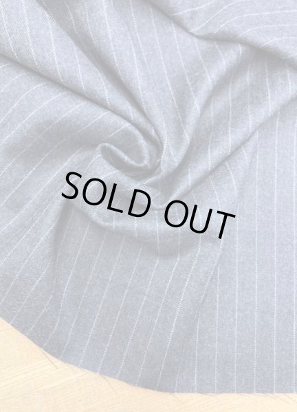 画像6: 生地:ペンシルストライプウール(グレー/白) (6)