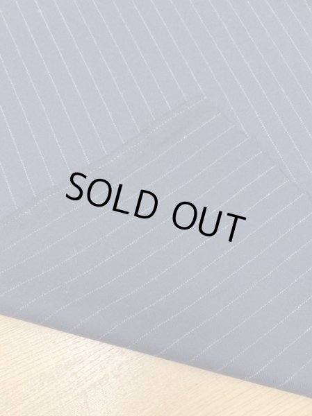 画像3: 生地:ペンシルストライプウール(紺/白) (3)