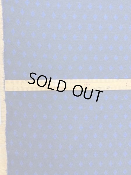 画像2: 生地:小柄綿ニット(紺/ブルー) (2)