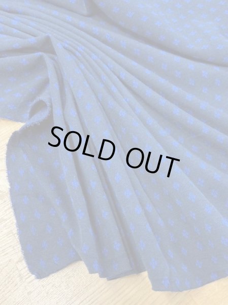 画像5: 生地:小柄綿ニット(紺/ブルー) (5)