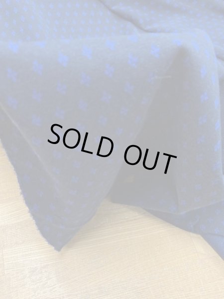 画像7: 生地:小柄綿ニット(紺/ブルー) (7)