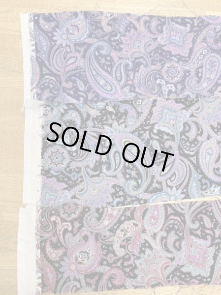 画像9: 生地:ペイズリー柄プリントトリアセテートポリ(紫/ピンク) (9)