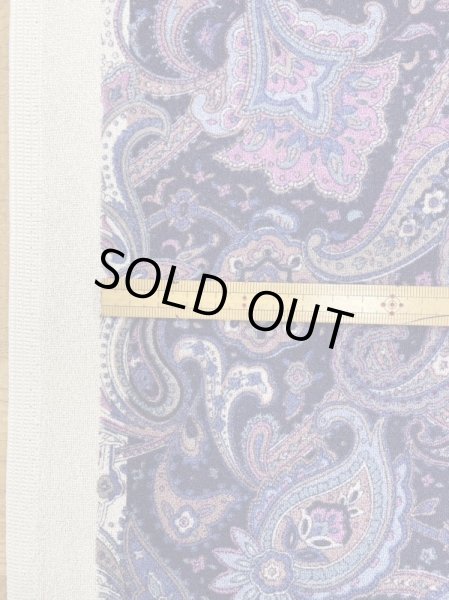 画像2: 生地:ペイズリー柄プリントトリアセテートポリ(紫/ピンク) (2)