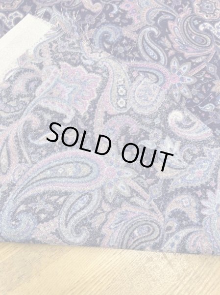 画像3: 生地:ペイズリー柄プリントトリアセテートポリ(紫/ピンク) (3)