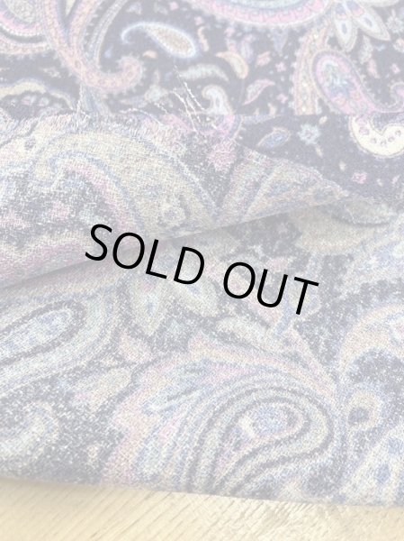 画像4: 生地:ペイズリー柄プリントトリアセテートポリ(紫/ピンク) (4)