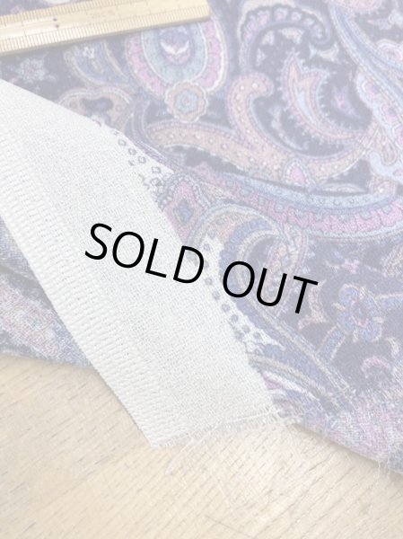 画像5: 生地:ペイズリー柄プリントトリアセテートポリ(紫/ピンク) (5)
