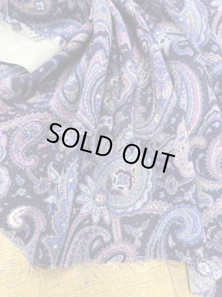 画像7: 生地:ペイズリー柄プリントトリアセテートポリ(紫/ピンク) (7)