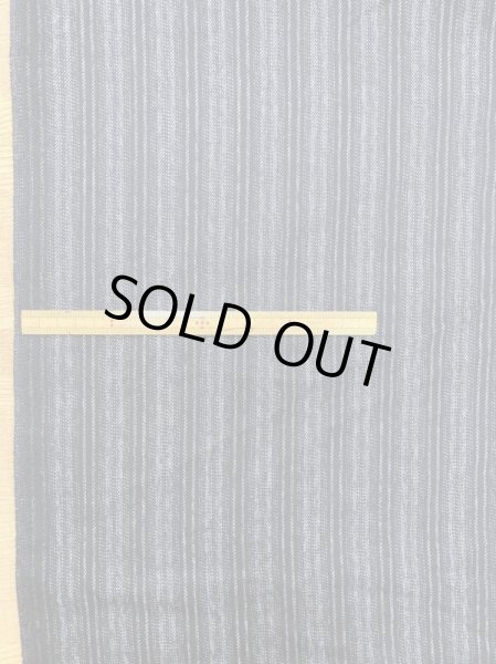 画像1: 生地：縦縞ポリエステル（黒／グレー） (1)