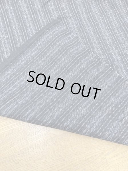 画像3: 生地：縦縞ポリエステル（黒／グレー） (3)