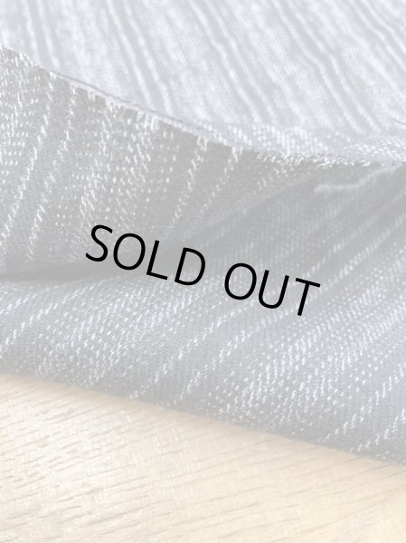 画像4: 生地：縦縞ポリエステル（黒／グレー） (4)