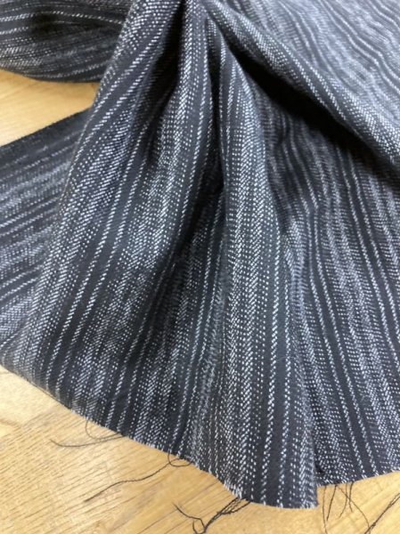 画像5: 生地:縦縞ポリエステル(黒/グレー) (5)