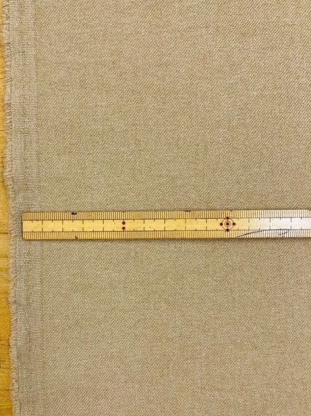 画像2: 生地：無地厚手ポリエステルツイル（ベージュ） (2)