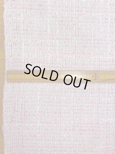 画像2: 生地:ファンシーヤーンツイードポリエステル(ピンク) (2)