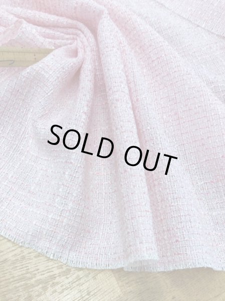 画像5: 生地:ファンシーヤーンツイードポリエステル(ピンク) (5)