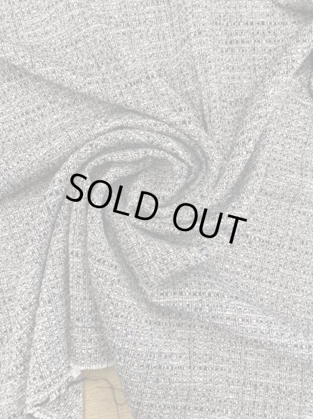 画像6: 生地:ファンシーヤーンツイードポリエステル(黒) (6)