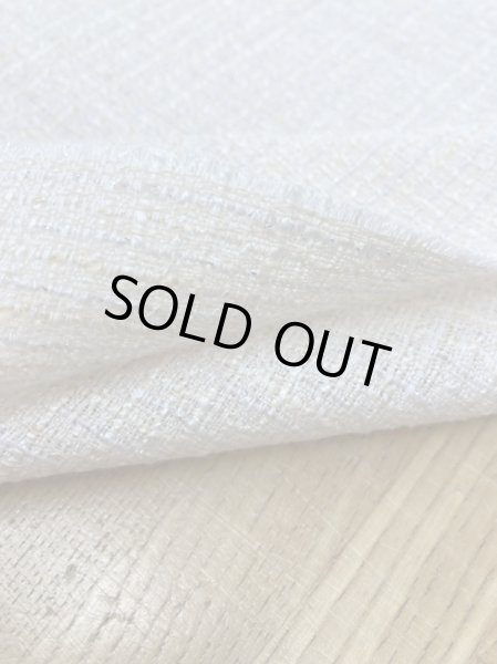 画像4: 生地:ファンシーヤーンツイードポリエステル(生成クリーム) (4)