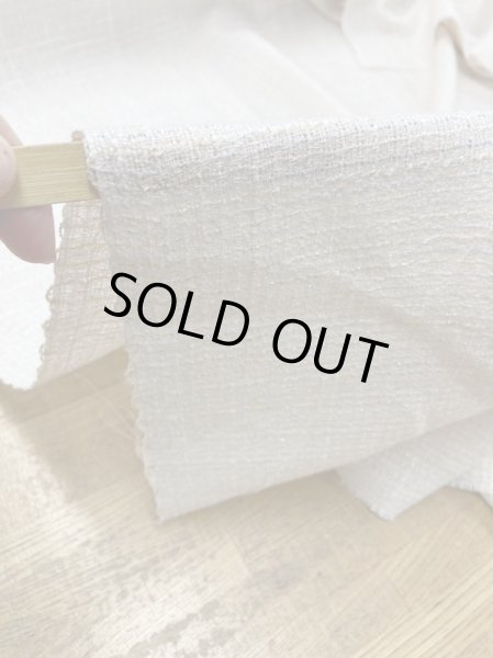 画像6: 生地:ファンシーヤーンツイードポリエステル(生成クリーム) (6)