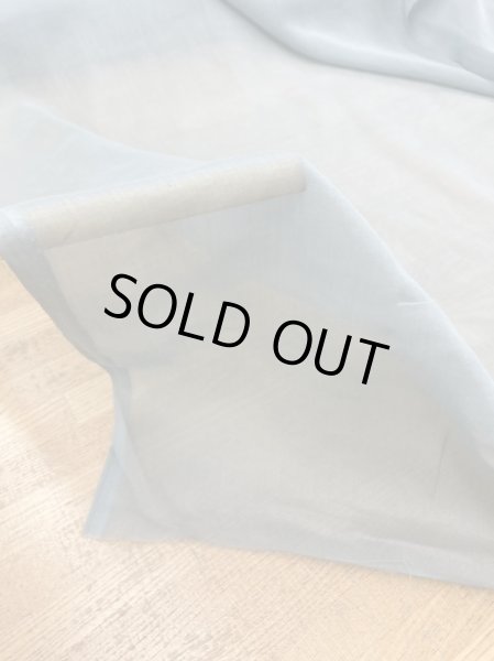 画像7: 生地:ポリエステルソフトオーガンジー(サックス) (7)