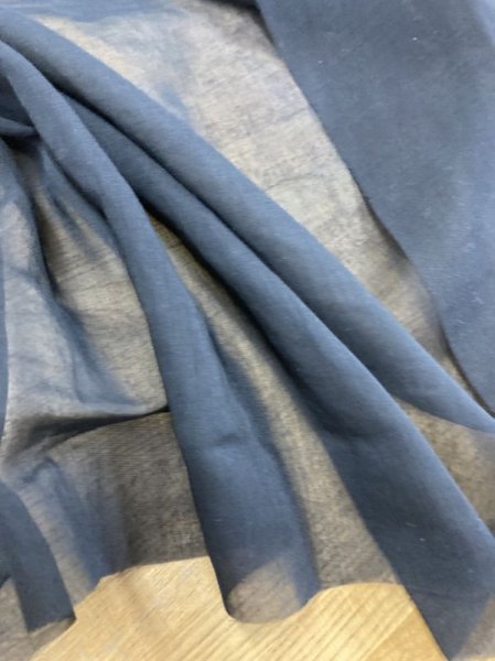 画像5: 生地:ポリエステルソフトオーガンジー(黒) (5)