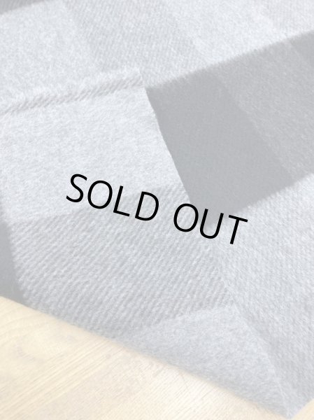 画像3: 生地:ビッグチェック柄ウールシャギー(グレー/黒) (3)