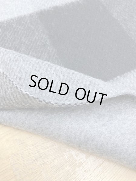 画像4: 生地:ビッグチェック柄ウールシャギー(グレー/黒) (4)