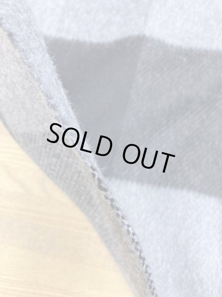 画像7: 生地:ビッグチェック柄ウールシャギー(グレー/黒) (7)