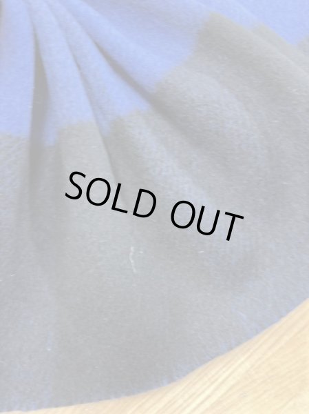 画像5: 生地:ビッグチェック柄ウールシャギー(ブルー/紺) (5)