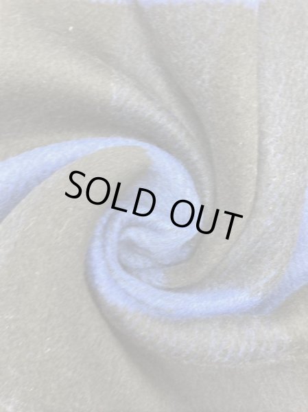 画像6: 生地:ビッグチェック柄ウールシャギー(ブルー/紺) (6)