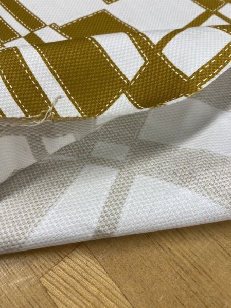 画像5: 生地:綿100%幾何学模様(マスタード) (5)