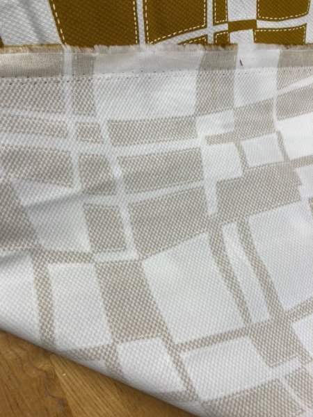 画像7: 生地:綿100%幾何学模様(マスタード) (7)