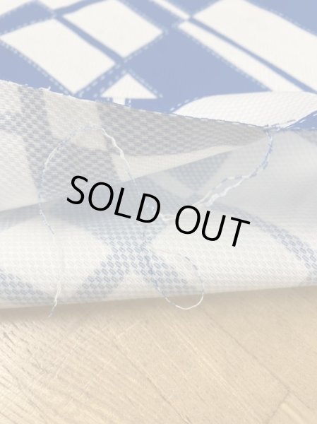 画像5: 生地:綿100%幾何学模様(ブルー) (5)