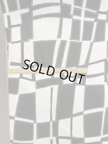 画像2: 生地：綿100％幾何学模様（黒） (2)