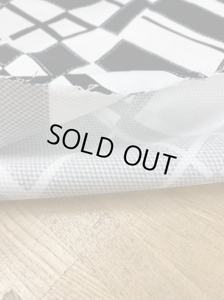 画像6: 生地：綿100％幾何学模様（黒） (6)