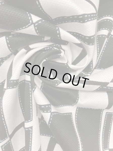 画像7: 生地：綿100％幾何学模様（黒） (7)