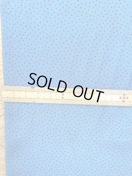 画像2: 生地:ポリ100%ミニドット柄プリント(ブルー/黒) (2)